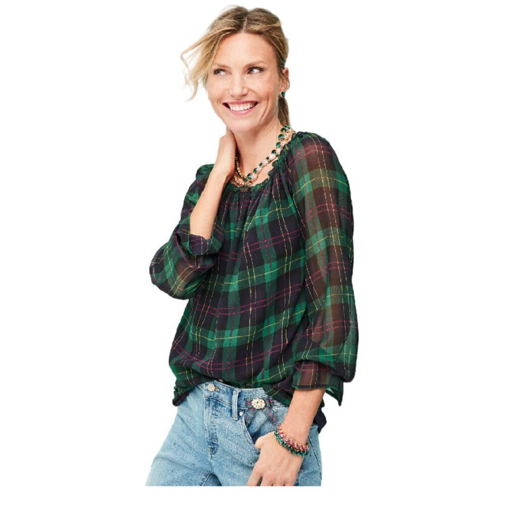 NWOT Talbots Tartan Popover‎ Size 2XP